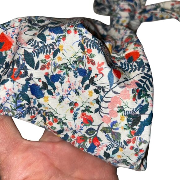 J. Crew Liberty London white Floral print bikini suit S - Picture 2 of 4